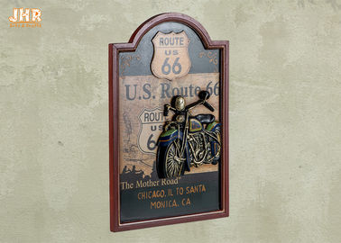 Route 66 Duvar Tabelaları Anne Yol Duvar Dekor Antika Ahşap Motosiklet Duvar Plaketler