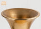 Parlak Altın Fiberglas Dekoratif Ekiciler Trompet Şekli