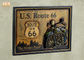 Klasik ABD Route 66 Duvar Işaretleri Ahşap Duvar Plaketler Reçine Motosiklet Duvar Dekor Pub Burcu