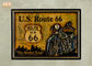 Klasik ABD Route 66 Duvar Işaretleri Ahşap Duvar Plaketler Reçine Motosiklet Duvar Dekor Pub Burcu