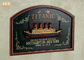 Anıt Titanic Duvar Dekor Ahşap Duvar Plaketler Reçine Cruise Gemi Antika Ahşap Pub Işareti