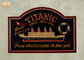 Dekoratif Ahşap Duvar Dekor Anıt Titanic Duvar Plaketler Ahşap Pub Işareti Reçine Gemi